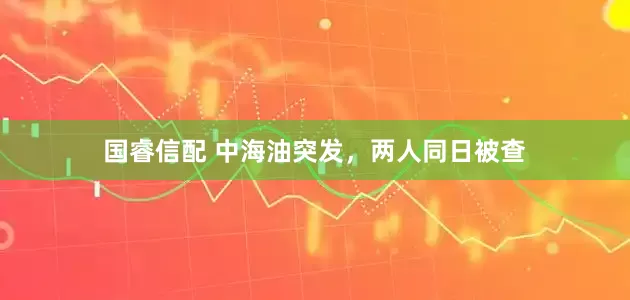 国睿信配 中海油突发,两人同日被查